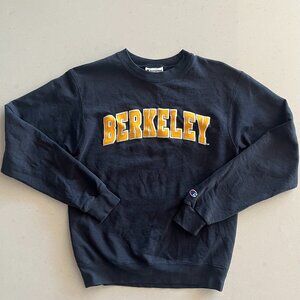 Women's Small Berkeley Sweatshirt with Raised Fabric Letters.